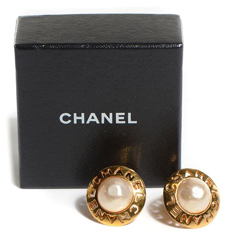 chanel pearl earrings 2020|chanel clip on earrings.